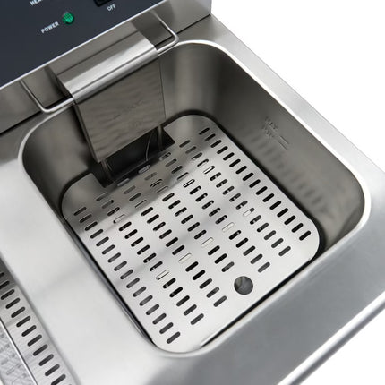 Friteza s odvodnom slavinom i ormarićem - 2 x 16L