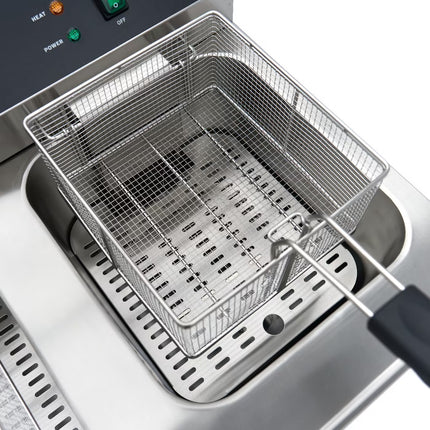 Friteza s odvodnom slavinom i ormarićem - 2 x 16L
