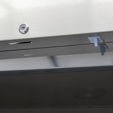 Zamrzovalnik - 1200L - 6 nastavljivih polic - inox - steklena vrata