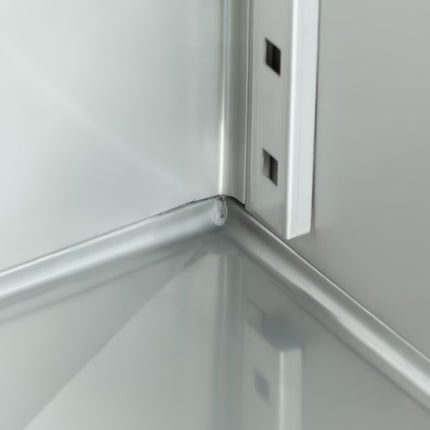 Zamrzovalnik - 800L - 6 nastavljivih polic - inox - na kolesih