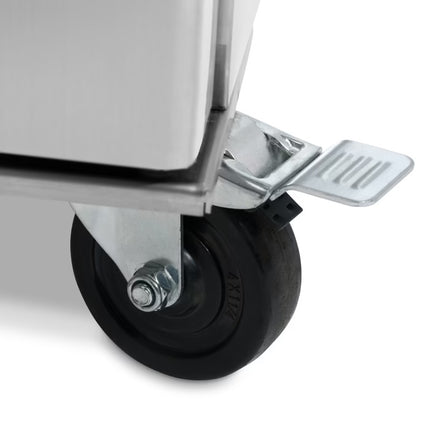 Zamrzovalnik - 800L - 6 nastavljivih polic - inox - na kolesih